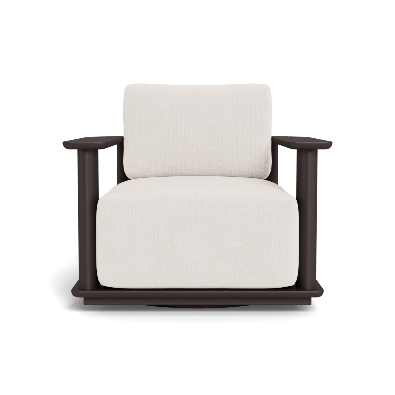 Newport Aluminum Barrel Swivel Lounge Chair