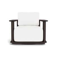 Newport Aluminum Barrel Swivel Lounge Chair