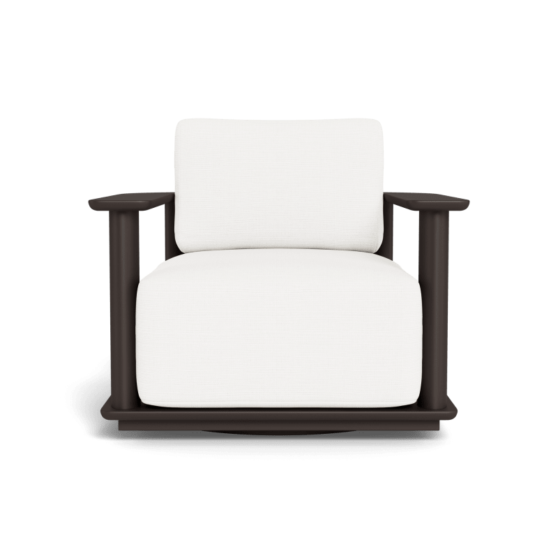 Newport Aluminum Barrel Swivel Lounge Chair
