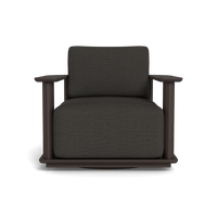 Newport Aluminum Barrel Swivel Lounge Chair