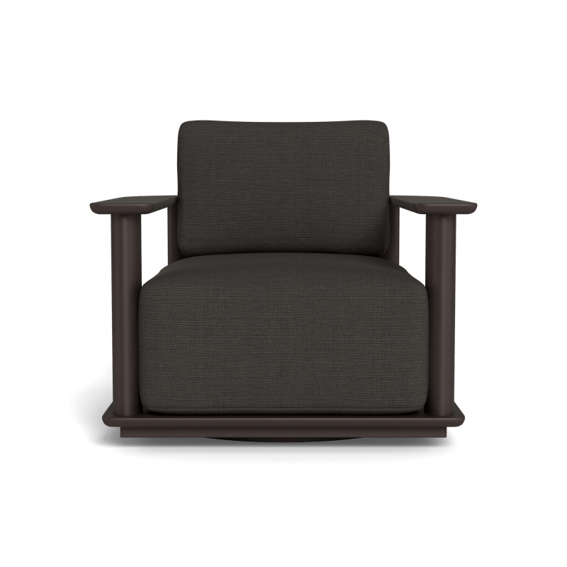 Newport Aluminum Barrel Swivel Lounge Chair