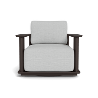 Newport Aluminum Barrel Swivel Lounge Chair