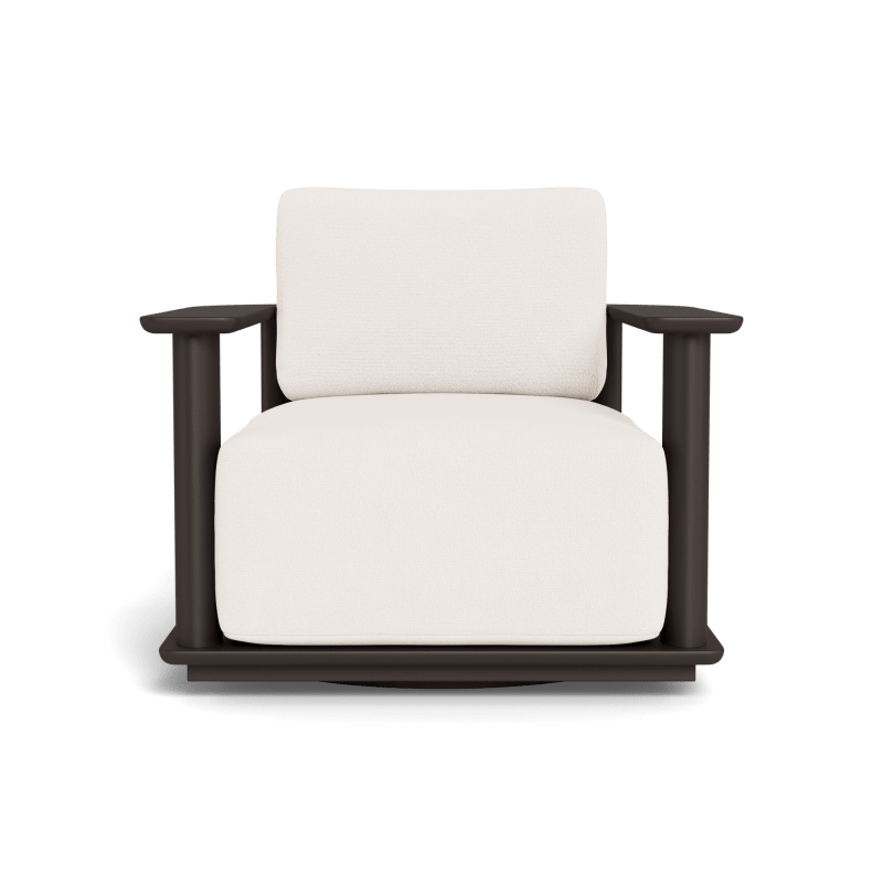 Newport Aluminum Barrel Swivel Lounge Chair