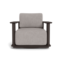 Newport Aluminum Barrel Swivel Lounge Chair