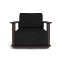 Newport Aluminum Barrel Swivel Lounge Chair