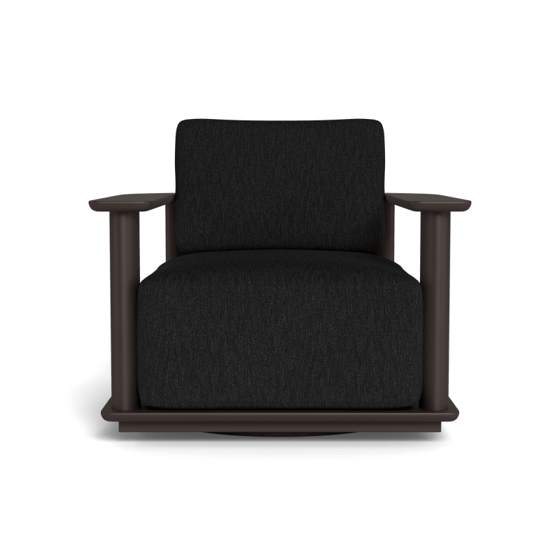 Newport Aluminum Barrel Swivel Lounge Chair