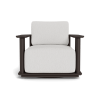 Newport Aluminum Barrel Swivel Lounge Chair