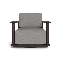 Newport Aluminum Barrel Swivel Lounge Chair