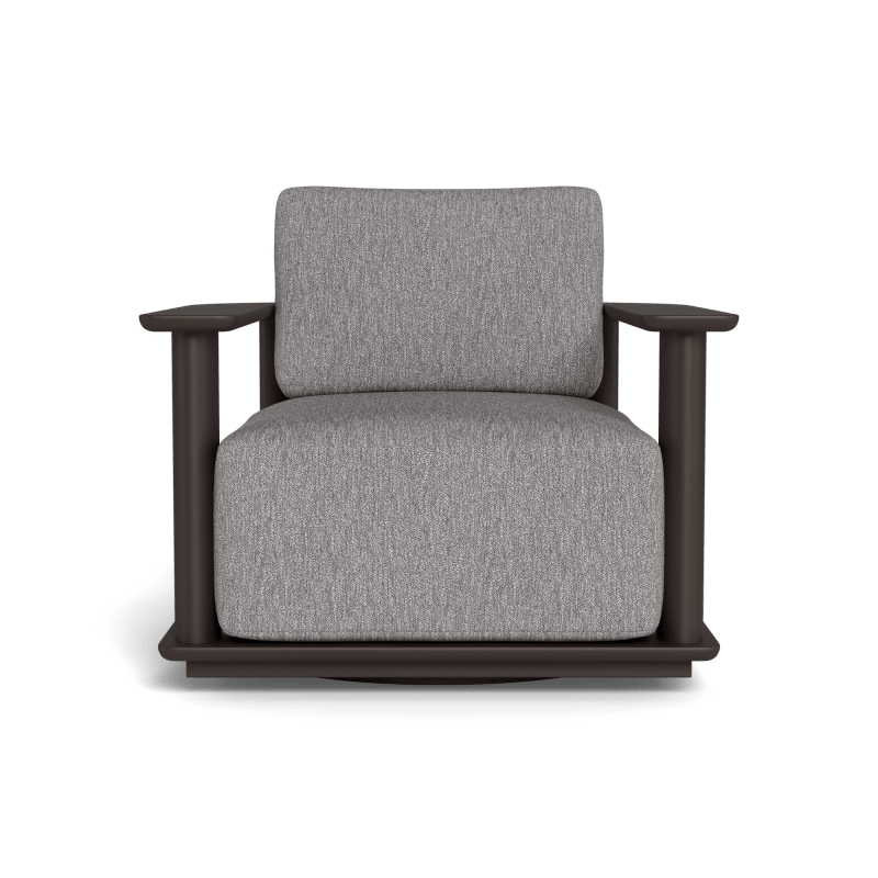 Newport Aluminum Barrel Swivel Lounge Chair