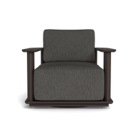 Newport Aluminum Barrel Swivel Lounge Chair