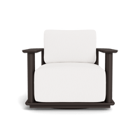 Newport Aluminum Barrel Swivel Lounge Chair