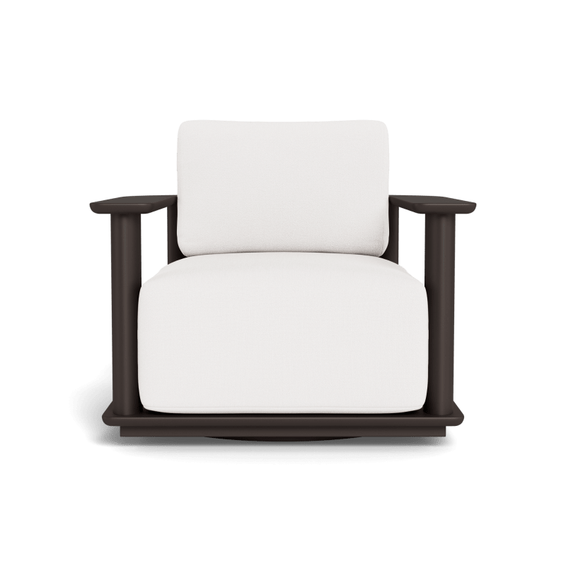 Newport Aluminum Barrel Swivel Lounge Chair