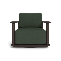 Newport Aluminum Barrel Swivel Lounge Chair