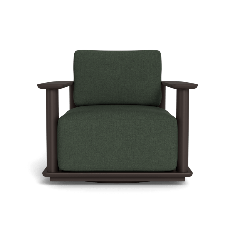Newport Aluminum Barrel Swivel Lounge Chair