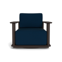 Newport Aluminum Barrel Swivel Lounge Chair