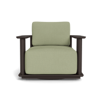 Newport Aluminum Barrel Swivel Lounge Chair