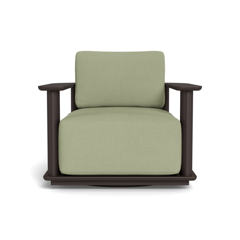 Newport Aluminum Barrel Swivel Lounge Chair