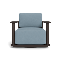Newport Aluminum Barrel Swivel Lounge Chair