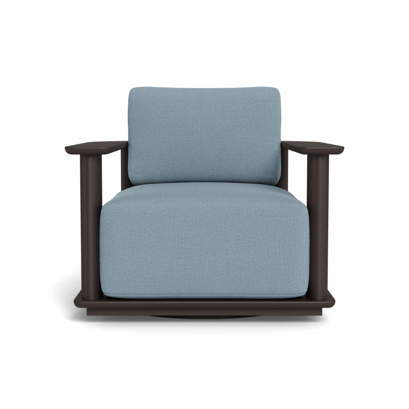 Newport Aluminum Barrel Swivel Lounge Chair