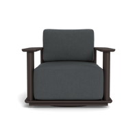 Newport Aluminum Barrel Swivel Lounge Chair