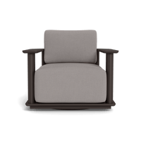 Newport Aluminum Barrel Swivel Lounge Chair