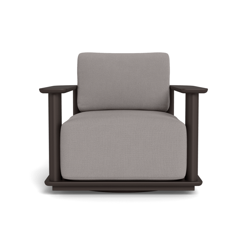 Newport Aluminum Barrel Swivel Lounge Chair