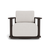 Newport Aluminum Barrel Swivel Lounge Chair