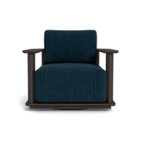 Newport Aluminum Barrel Swivel Lounge Chair