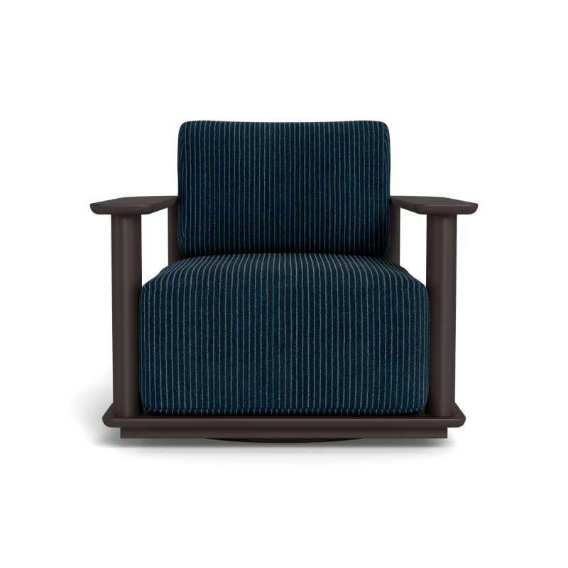 Newport Aluminum Barrel Swivel Lounge Chair