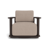 Newport Aluminum Barrel Swivel Lounge Chair