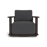 Newport Aluminum Barrel Swivel Lounge Chair