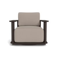 Newport Aluminum Barrel Swivel Lounge Chair