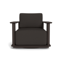 Newport Aluminum Barrel Swivel Lounge Chair