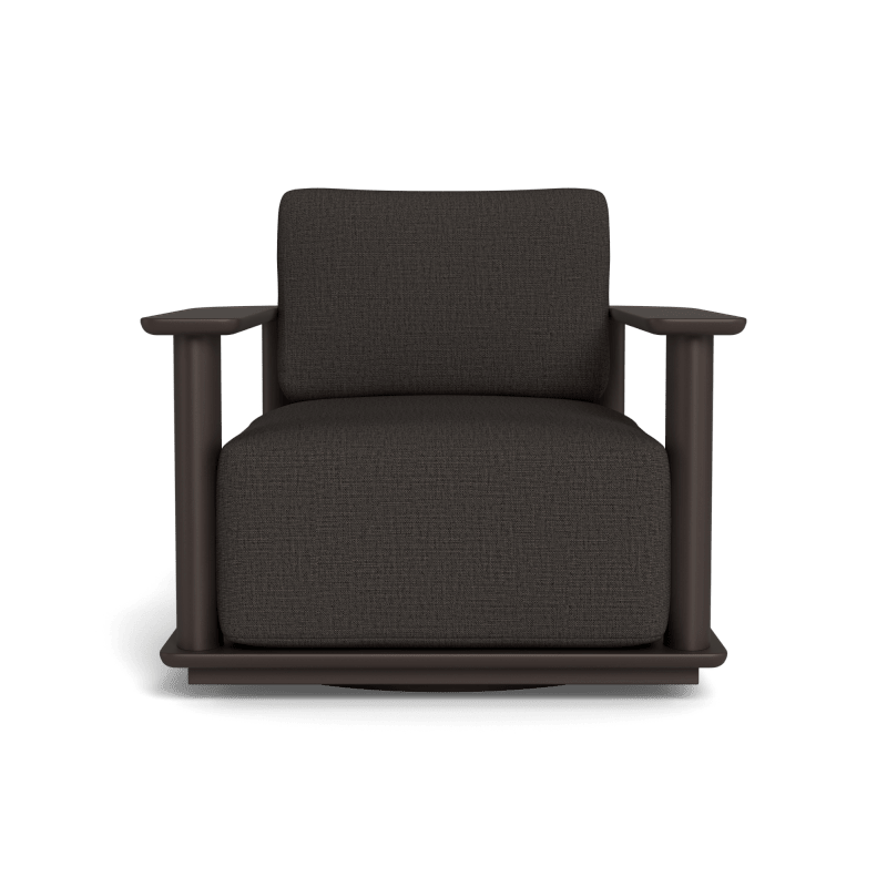 Newport Aluminum Barrel Swivel Lounge Chair