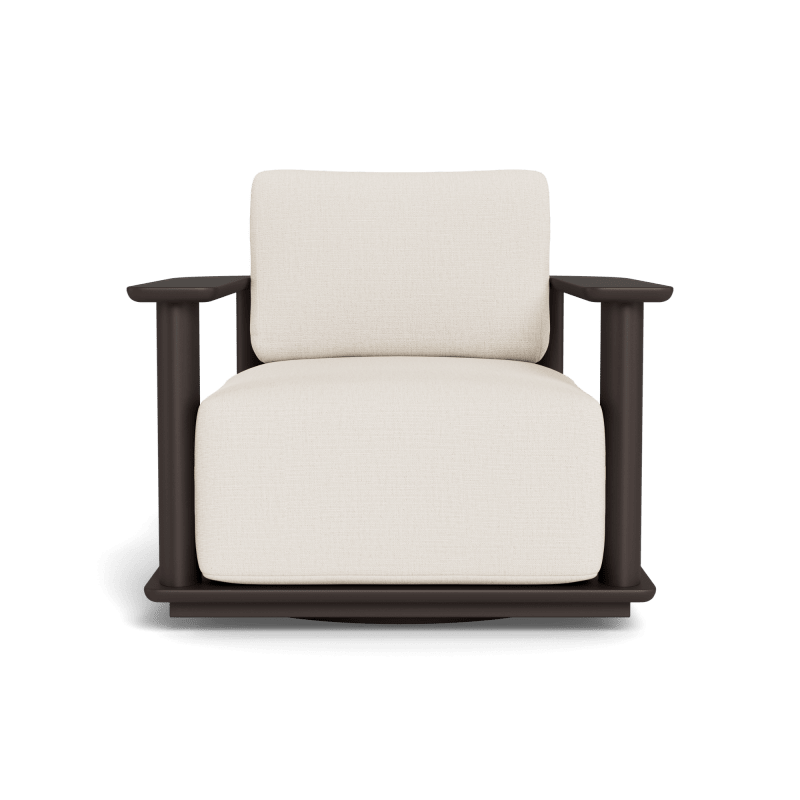 Newport Aluminum Barrel Swivel Lounge Chair