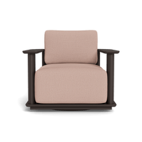Newport Aluminum Barrel Swivel Lounge Chair