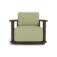 Newport Aluminum Barrel Swivel Lounge Chair