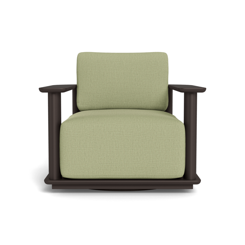 Newport Aluminum Barrel Swivel Lounge Chair