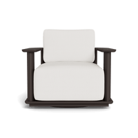 Newport Aluminum Barrel Swivel Lounge Chair
