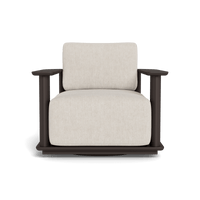 Newport Aluminum Barrel Swivel Lounge Chair
