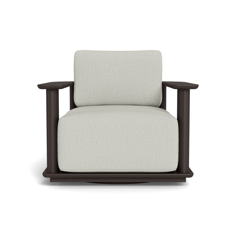 Newport Aluminum Barrel Swivel Lounge Chair