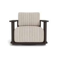 Newport Aluminum Barrel Swivel Lounge Chair