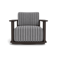 Newport Aluminum Barrel Swivel Lounge Chair