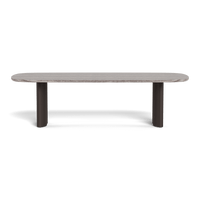 Newport Aluminum Dining Table 108"