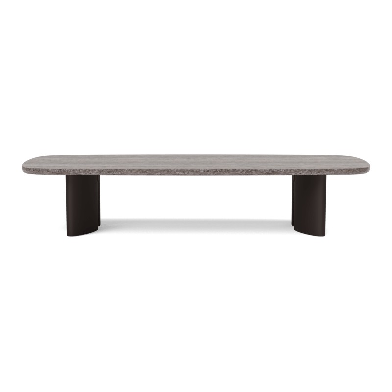 Newport Aluminum Rectangle Coffee Table 76"