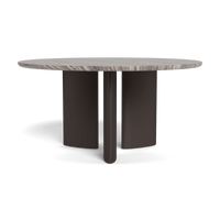 Newport Aluminum Round Dining Table 60"