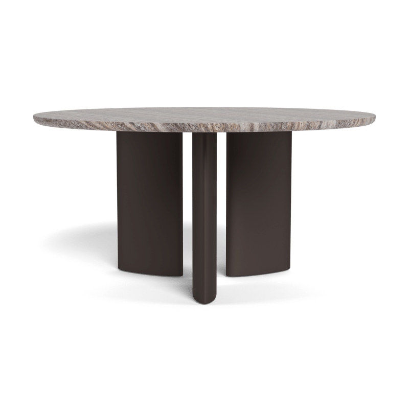 Newport Aluminum Round Dining Table 60"