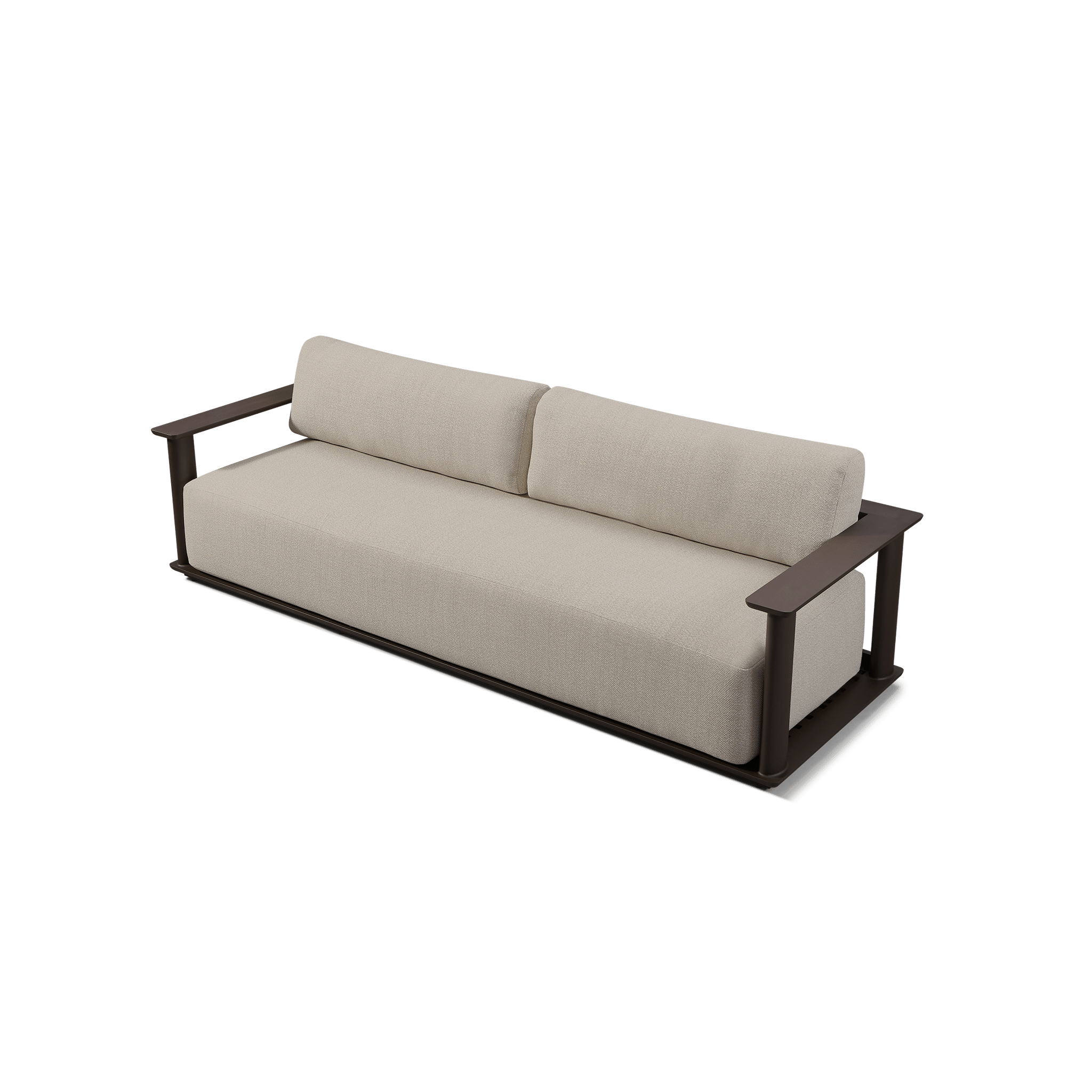 Newport Aluminum Sofa 96"
