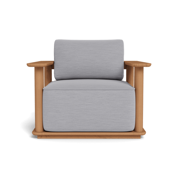 Newport Lounge Chair | Teak Natural, Panama Cloud, Batyline White