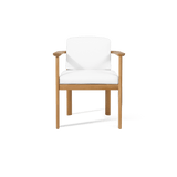 Newport Teak Barrel Dining Chair | Teak Natural, Panama Blanco,